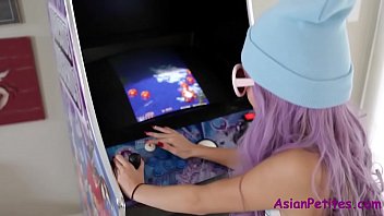 Preview 1 of Sex Nikita Willi - Tiny Asian Fucks The Arcade Owner To Let Her Keep Playing -Vina Sky