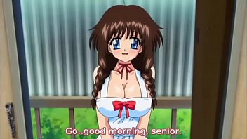 Preview 1 of Slave Mila - Anime Huge Tits step Sister Giving a Blowjob