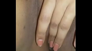 Preview 1 of Amy 18 - playing with her black shaved pussy