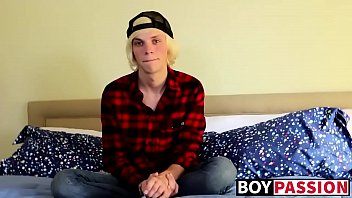 Preview 2 of Talk Masturbation - Thick twink cock ends up getting attention after interview