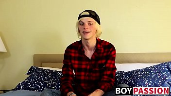 Preview 1 of Talk Masturbation - Thick twink cock ends up getting attention after interview