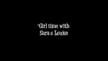 Preview 1 of Kelsi Monroe Swallow - Sara Jay Dildo Fucks Louise Jenson! The Lesbian Dream Duo Ever!