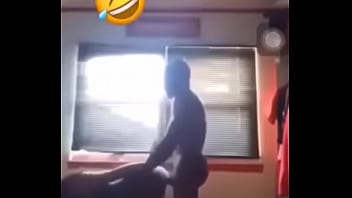 Preview 2 of Indonesia Beasiswi - African guy bangs on his girl roughly, After eating pizza