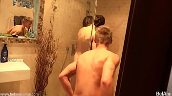 Preview 1 of Cmnf Swimming - Double penetration with big loads on ass