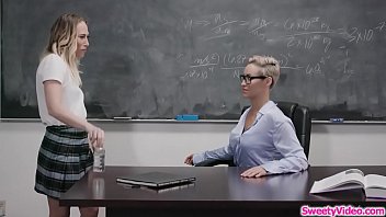 Preview 2 of Kh Xnxx Com - Milf instructor licks slut student