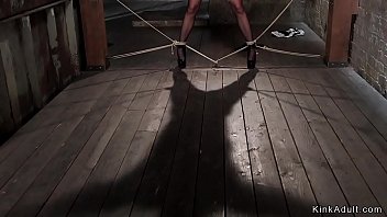 Preview 2 of Mother Son Sex Vidoes Play - Busty redhead takes anal hook and dildo