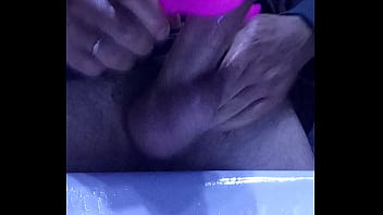 Preview 3 of Sex Postmortem Video - Slow jerk with my wife&#039_s vibrator lots of cum in glass tight balls finger in asshole