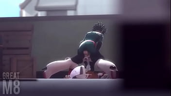 Preview 1 of Ghetto Black America - My Hero Academy Hentai - Izuku Midoriya Making Sex With Ochaco Uraraka [SFM With Sound]