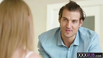 Preview 2 of Oil Malash - Blonde teen massage guys big cock with a his girlfriend