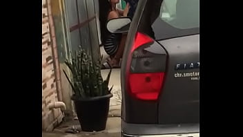 Preview 4 of Little Baby First Time Sax - Flagrada mamando na rua