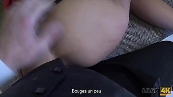Preview 4 of Banana Sister - LOAN4K. Maigre brune passe devant un vrai casting sexuel a une agence de credit