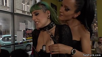 Preview 2 of Cheating Bride On Wedding Day - Mistress in leather makes slave fuck