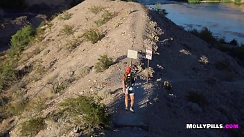Preview 1 of Deepika Real Sex Porn - Horny Hikers Public Big Ass Creampie POV - Molly Pills - Amazing Natural Tits,  Jiggly Butt,  POV Doggystyle 1080p HD