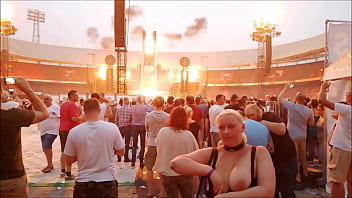 Preview 4 of Madurai Xxx Hd - LIFADsub Flashing at Rammstein concert Rotterdam 2019 (Video Compilation)