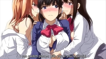 Preview 2 of Www Red Warp Com - Harem Cult 4 - School president gets fucked in hentai teen girl orgy
