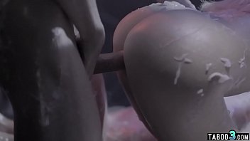 Preview 2 of Healthy Veggies - Live sex show with petite teens in the dark future