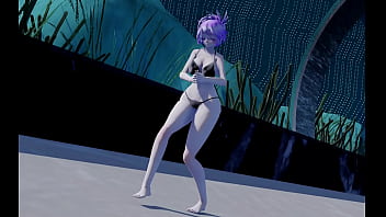Preview 2 of Www X Hd Vidos - [MMD R18] Marine Deep Blue Oide Yo [Hana]