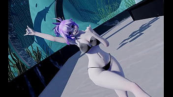Preview 1 of Www X Hd Vidos - [MMD R18] Marine Deep Blue Oide Yo [Hana]