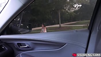 Preview 1 of 2gallr Com - Annika fuck her stepbro inside the car thanking him for consoling as he rams her tight cunt at the back seat!