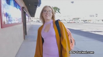 Preview 1 of Mom And Son Bhosh Chat - Blonde librarian wants to earn extra on pov video