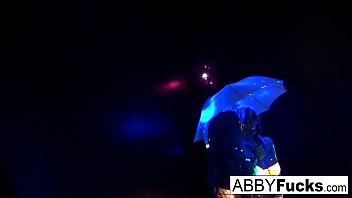 Preview 4 of Mipf With Young - Black Light Rainy Night with Abigal Mac &amp_ Ava Addams