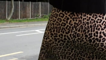 Preview 1 of Tina Wisdom - Windy day out in my stockings