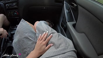 Preview 1 of Indian X Movie - Horny Passenger Sucks Dick While Driving Car and Fucks Driver POV - Alisa Lovely