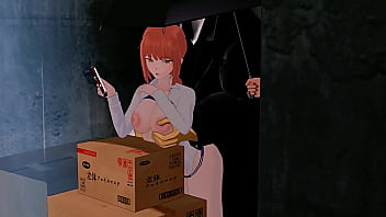 Preview 1 of Pakistani Aunts Sucking Nephews - Makima bitch sex from behind 3d animated