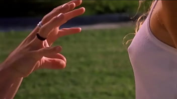 Preview 4 of Swait Naidu - Keri Russell - Gets her top wet running through sprinklers - (uploaded by celebeclipse.com)
