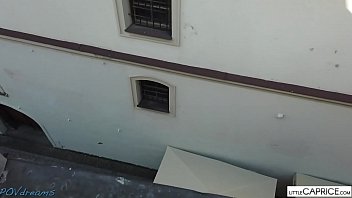 Preview 3 of Xnxx Short Vedio - LittleCaprice.com Alexis Crystal get fucked at the roof from Marcello Bravo - public