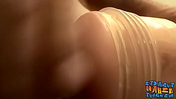 Preview 2 of Robbery Kidnapping - Bearded young thug fleshlight tugging his tasty cock
