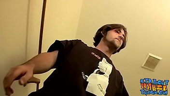Preview 1 of Robbery Kidnapping - Bearded young thug fleshlight tugging his tasty cock