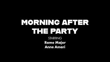 Preview 1 of Big Busty Blond Mom - Curing A Hangover! Anne Amari Wanna Try Rome&#039_s BBC Again!