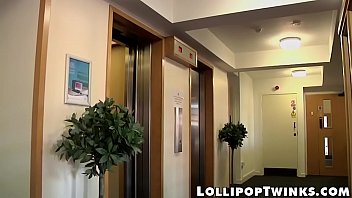 Preview 1 of Fake Tits Film - Bottom twink feeds hung blond lover with warm cum