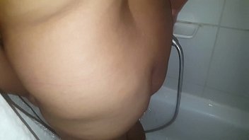 Preview 1 of Big Man Small Girl - 4 Shower squirts