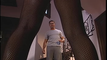 Preview 1 of 1 Girl 3 Doys Xxx - Dale Fucks Lauren In Her Sexy Lingerie Wearing Crotchless Fishnet Pantyhose
