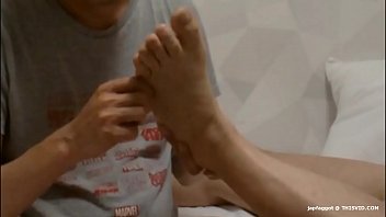 Preview 4 of Www Tiny Grials Video Com - foot massage by tongue