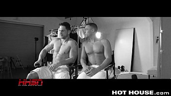 Preview 1 of Gazipur Mitu Xxxx Bangla - HotHouse Roman &amp_ Aston Hot Raw Sex at Photoshoot &amp_ Cum All Over Abs