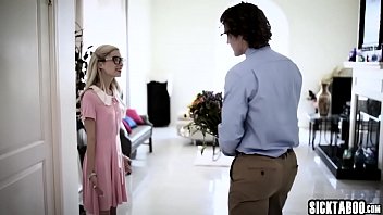 Preview 1 of Indonesia Munny - Perverted skinny blonde teen sucks three big hard cocks