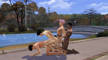 Preview 2 of Mia Kalita Sex Secandal - The Sims - Gay Orgy Outdoors - Channel Intro