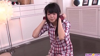 Preview 3 of Feet Sucking Handjob - Riisa Minami sucks cock in POV then swallows - More at Slurpjp.com