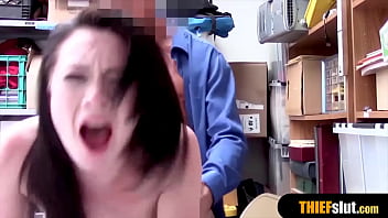 Preview 4 of Sanileon Xfull Muvi - Skinny shoplifter gets punished hard by a horny cop