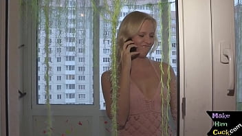 Preview 1 of New Xxxvideo 2016 - Blonde babe doggystyled in front of bf