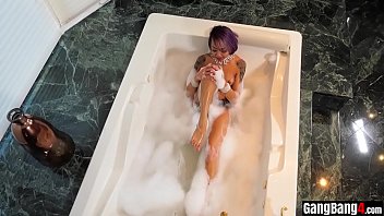 Preview 1 of Pornhdxnxx - Inked asian teen interracial gangbanged by four BBCs