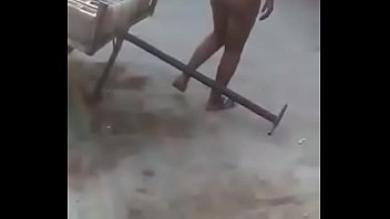 Preview 3 of Xxx Dog Vdo - Mozambican woman working naked