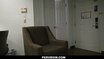 Preview 1 of Spend Fuck - Horny blonde MILF Kit Mercer flirts with her stepson so she spreads her cunt and let him fingers her juicy wet MILFs pussy.