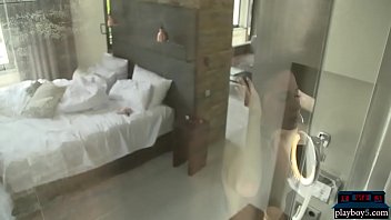 Preview 4 of Mia Khalifa Port Videoes - Petite model babes enjoying a hot shower and show off