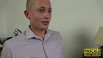 Preview 1 of Bond Kiss Sex - Real throating sub dped