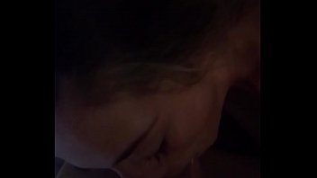 Preview 3 of My Girlfriends Big Tits Mom - Brunette sucks dick