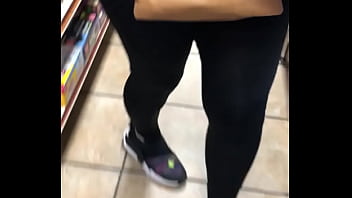 Preview 2 of Mom Chenese - Bending over in tights